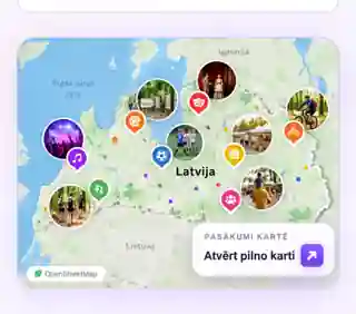 MEETS Latvijas pasākumu kartes ilustrācija